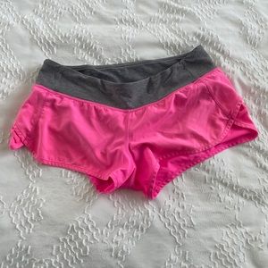 Lululemon Speed Pink Shorts (2.5” inseam)